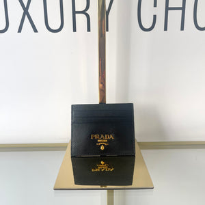 Portacarte in Saffiano Prada nero