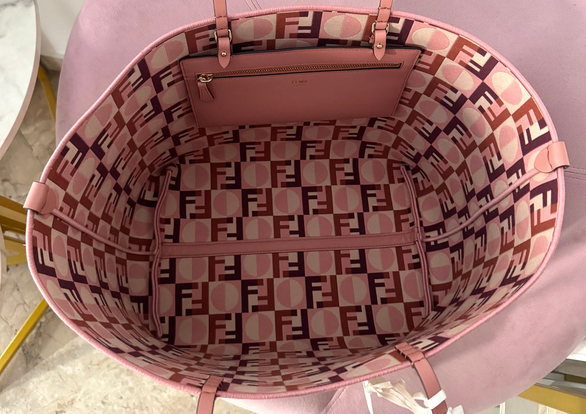 Borsa Shopping Roll Large reversibile Fendi