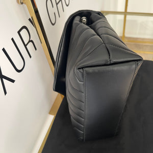 Borsa LouLou Small black hw argento YSL