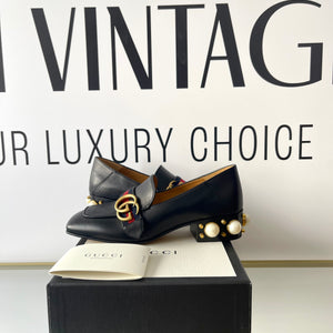 Mocassino GG con perle Gucci