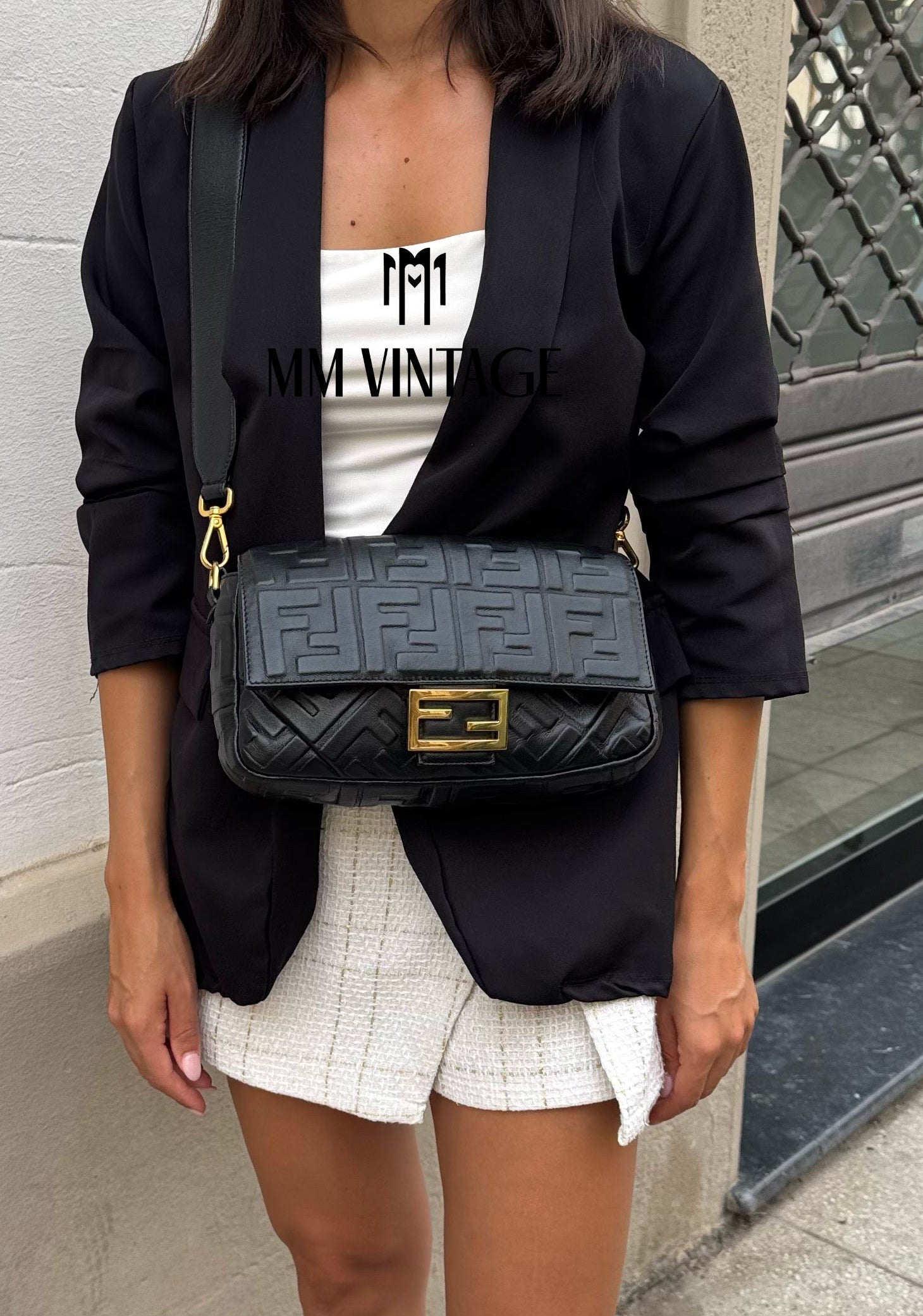 Borsa Baguette FF Fendi