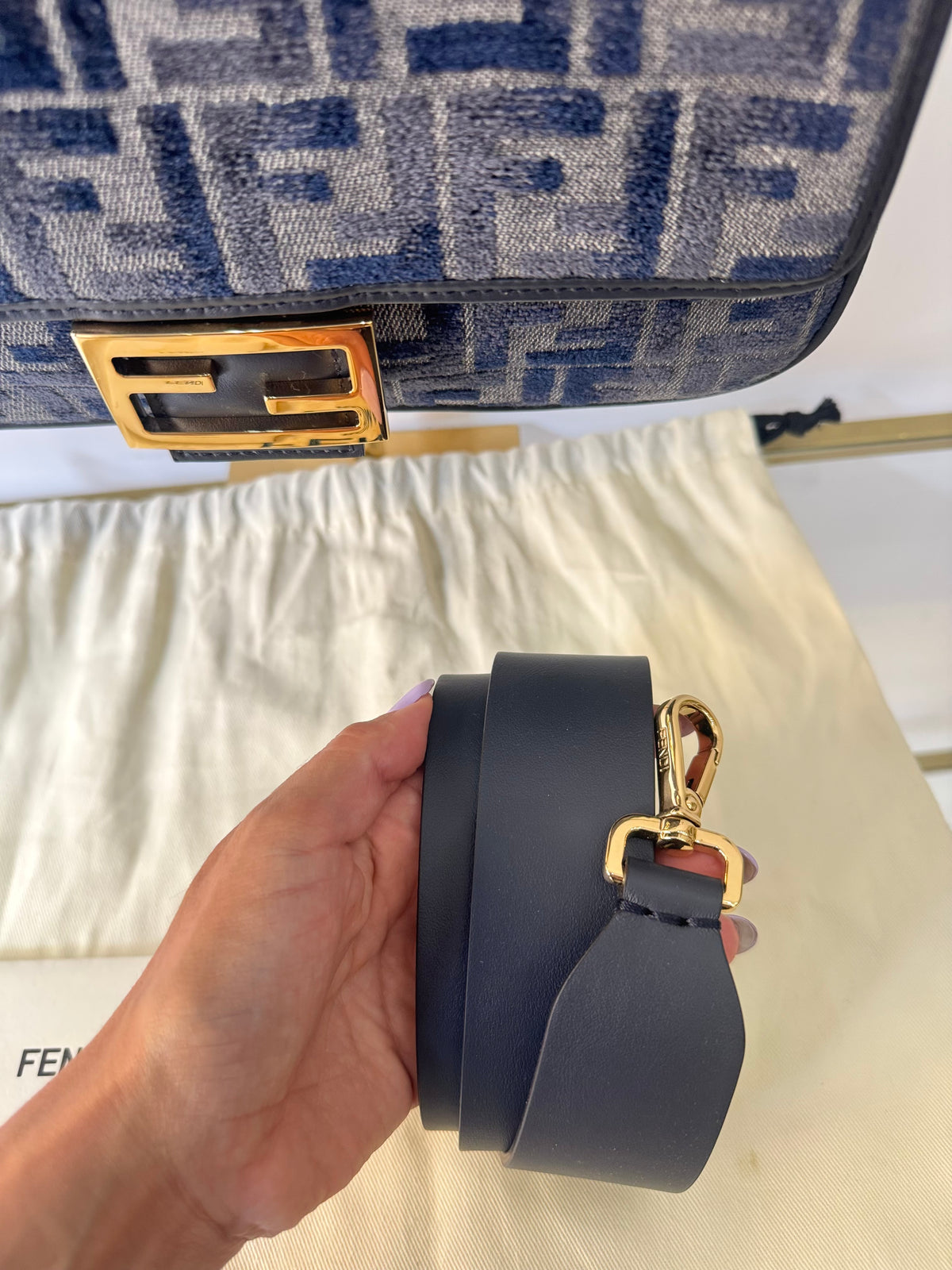 Borsa Baguette FF Fendi