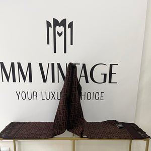 Sciarpa con motivo FF jacquard Fendi