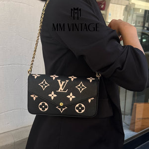 Pochette Félicie Monogram Empreinte Bicolor Louis Vuitton