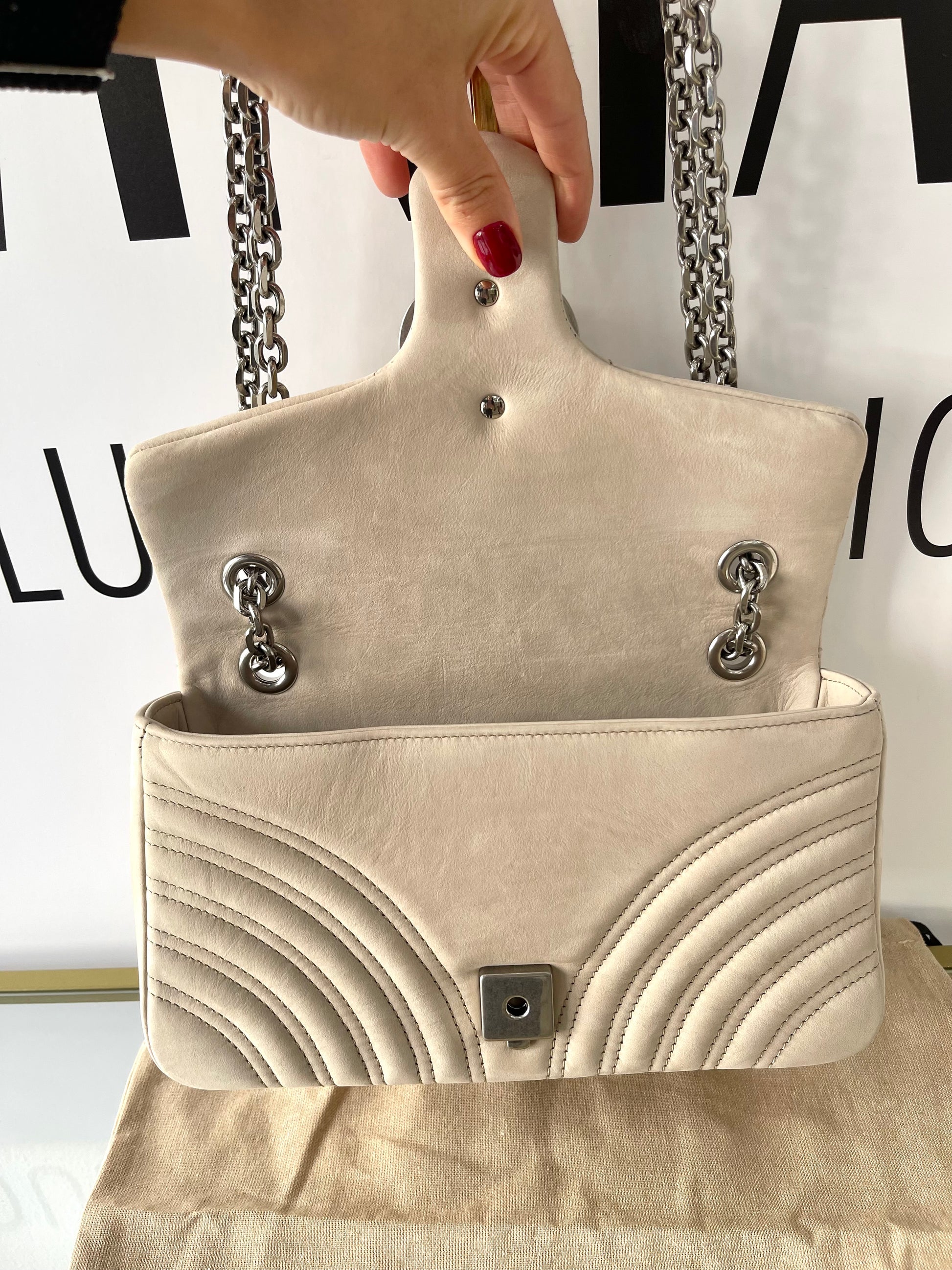 Borsa Marmont 26 GG in Nabuk Gucci