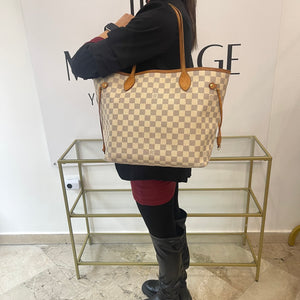 Borsa Neverfull MM  Damier Azur Louis Vuitton