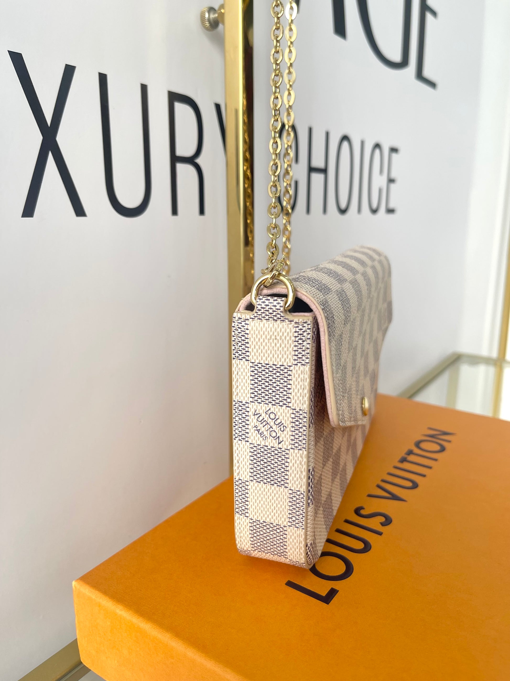 Pochette Félicie Damier Azur Louis Vuitton