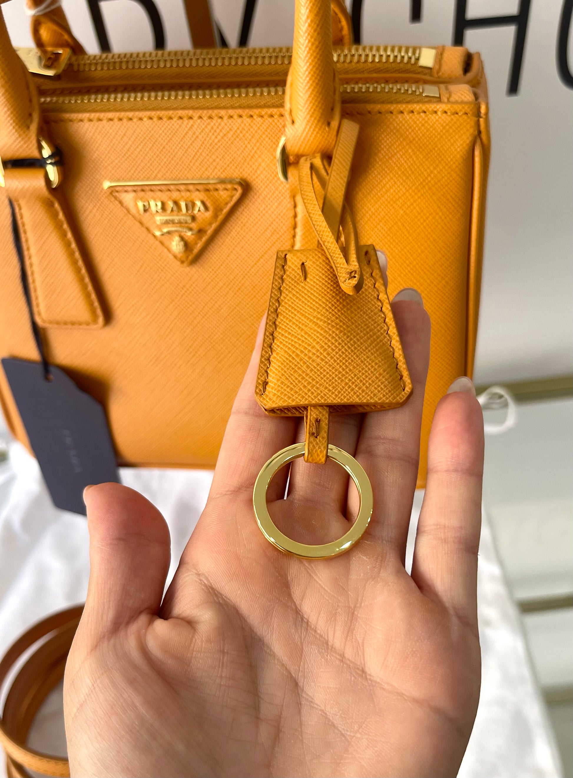 Borsa Galleria Mini in Saffiano Prada