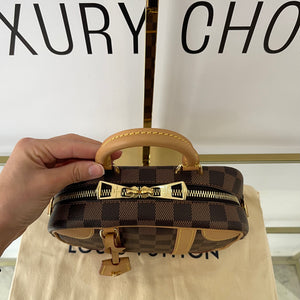 Borsa Valisette Souple BB Damier Ebène Louis Vuitton