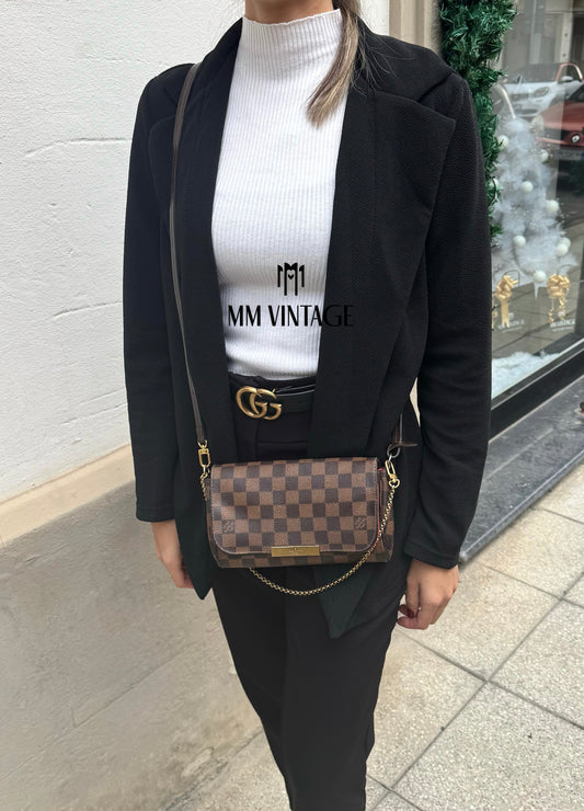 Borsa Favorite PM Damier Ébène Louis Vuitton