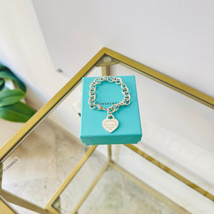 Bracciale a maglie cuore M Tiffany