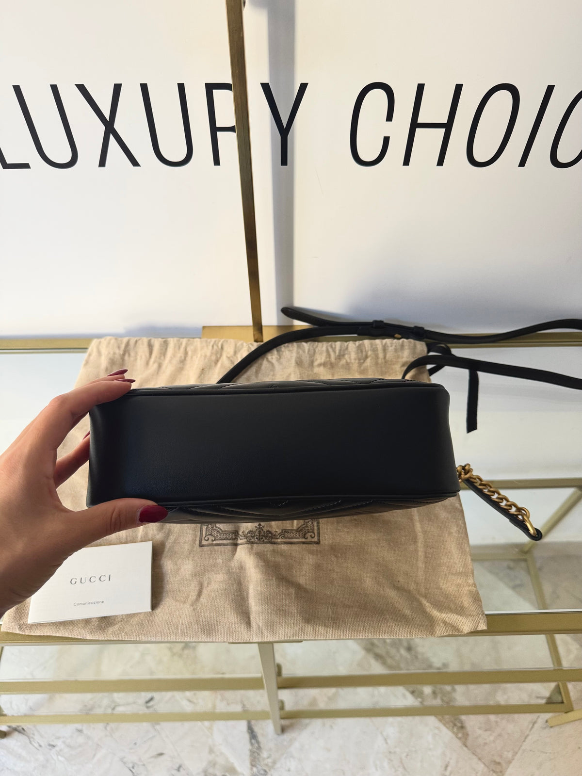 Borsa Camera Bag GG Marmont Matelassé Gucci