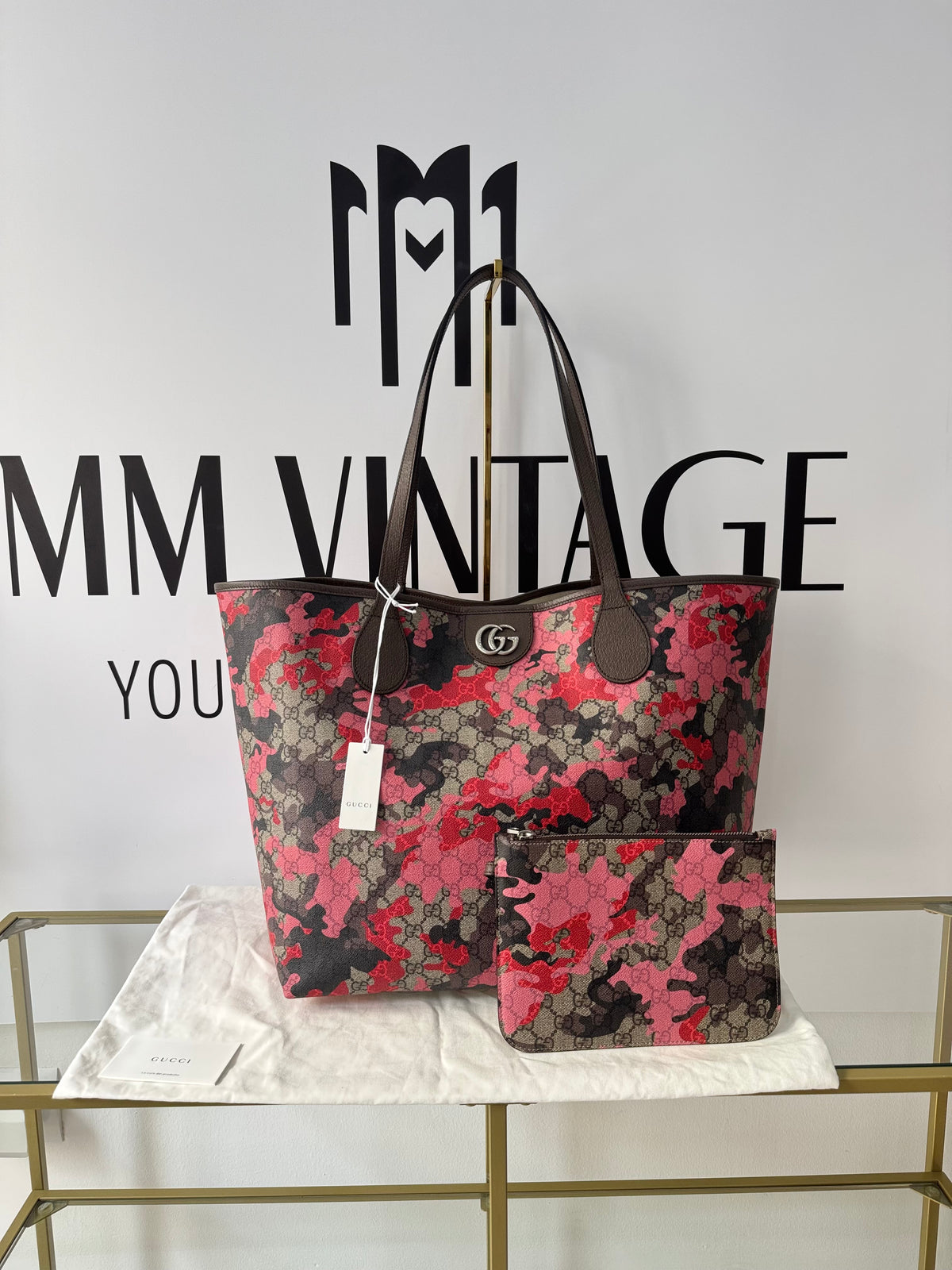 Borsa Shopping Camouflage GG Supreme Gucci