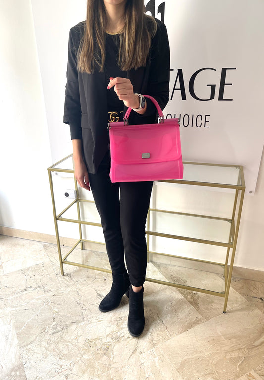 Borsa Sicily Pink Dolce & Gabbana