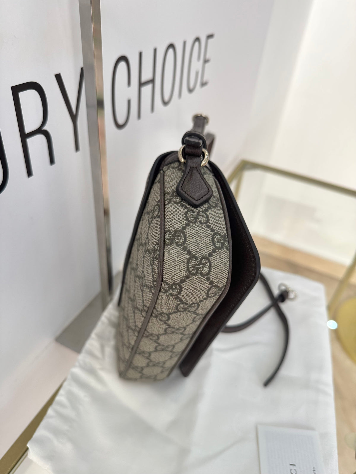 Borsa Ophidia GG Supreme hw oro Gucci