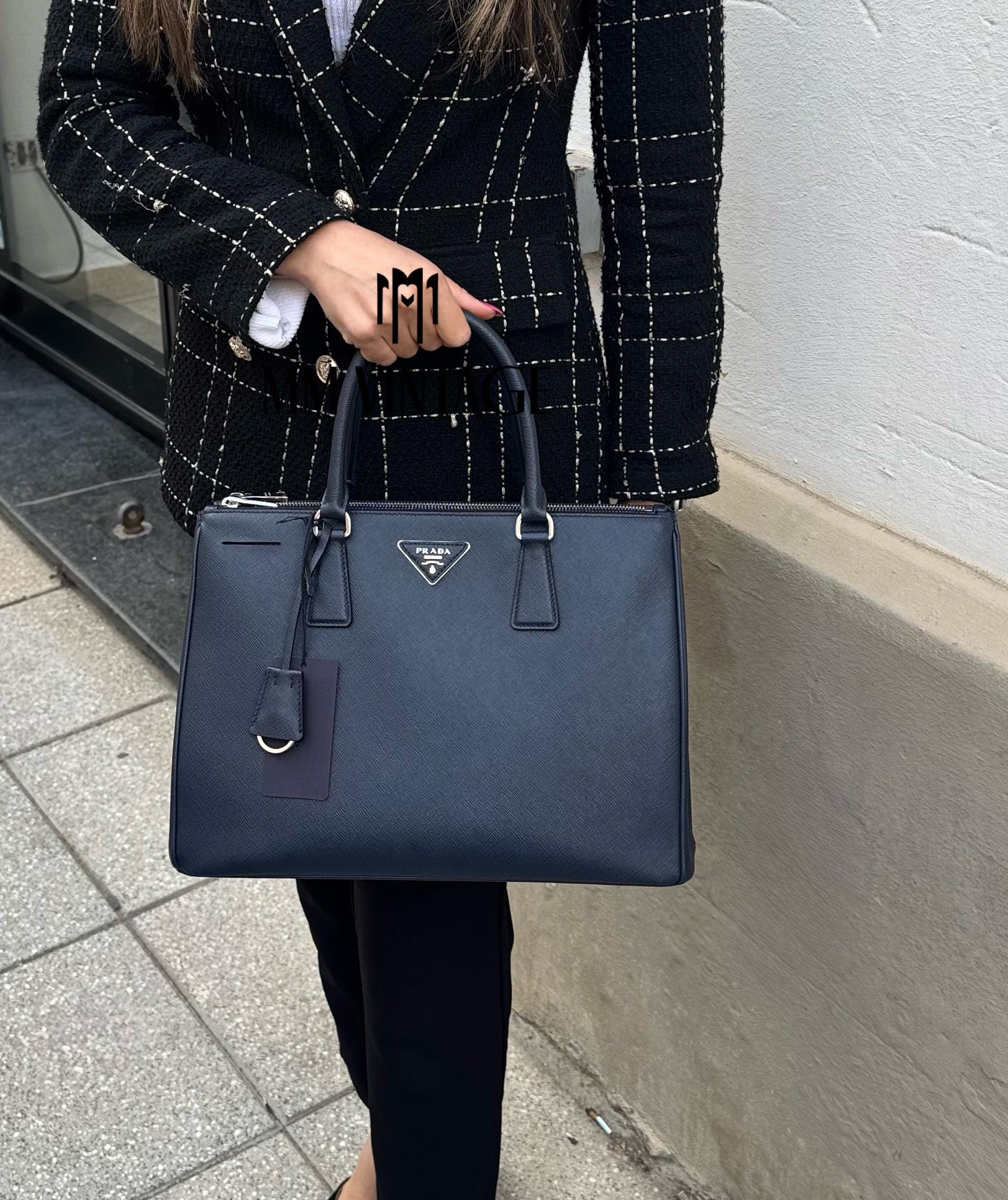 Borsa Galleria Large in Saffiano Prada