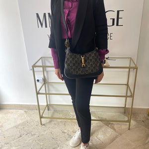 Borsa Jackie 1961 Denim Nero Gucci
