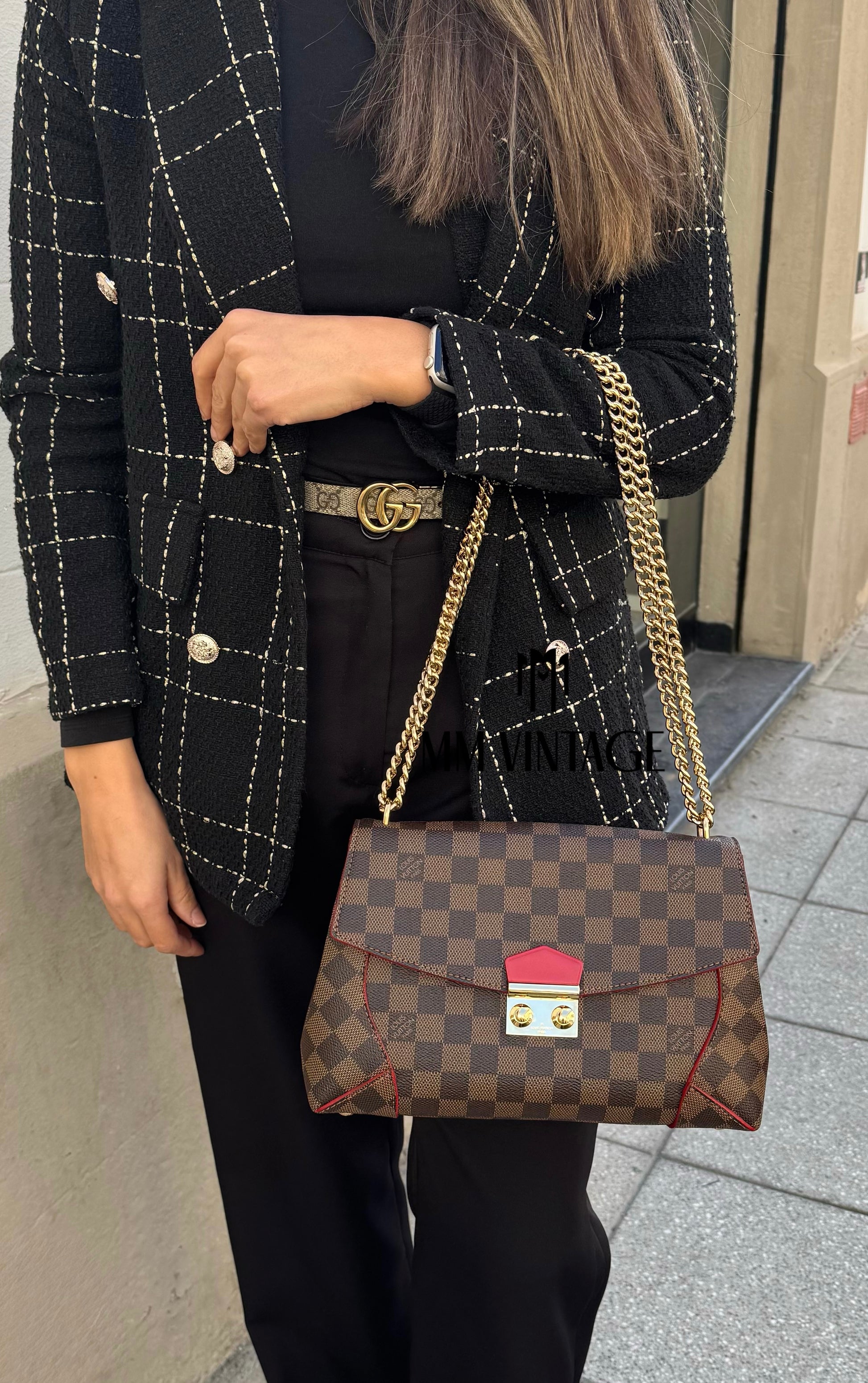 Borsa Caissa Damier Ebéne Louis Vuitton