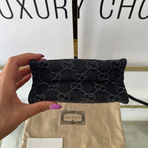 Borsa Mini Tote Ophidia GG in denim Gucci