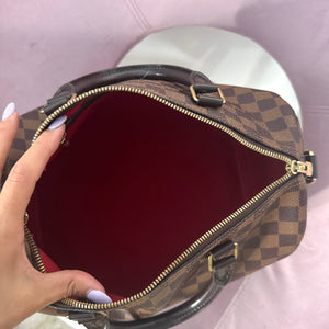 Borsa Speedy Bandoulière 30 Damier Ébène Louis Vuitton