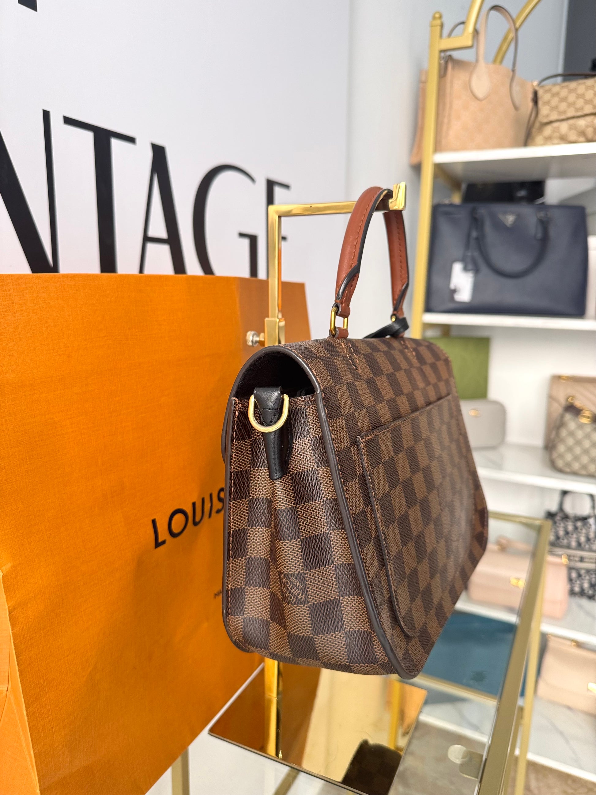 Borsa Beaumarchais Damier Ebène Louis Vuitton
