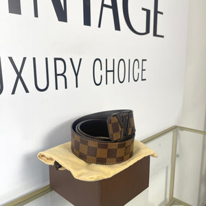 Cintura LV Initiales 40mm Damier Ebéne Louis Vuitton