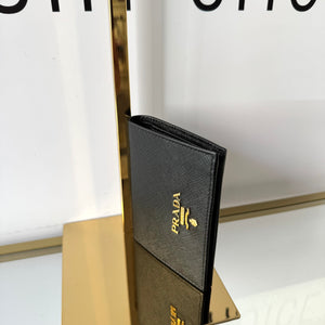 Portafoglio in Saffiano nero Prada