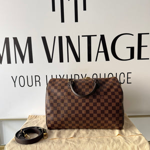 Borsa Speedy Bandoulière 35 Damier Ébène Louis Vuitton