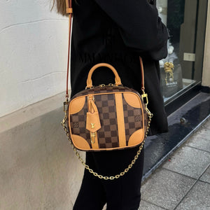 Borsa Valisette Souple BB Damier Ebène Louis Vuitton