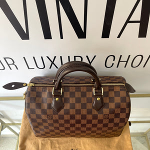 Borsa Speedy 30 Damier Ebène Louis Vuitton
