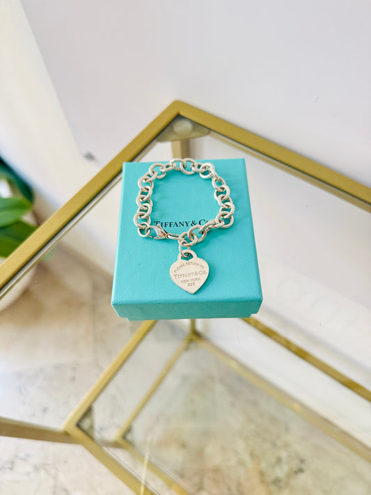 Bracciale a maglie cuore M Tiffany