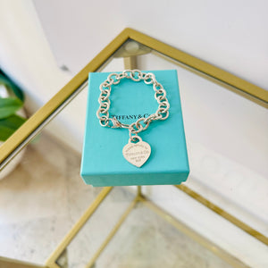 Bracciale a maglie cuore M Tiffany
