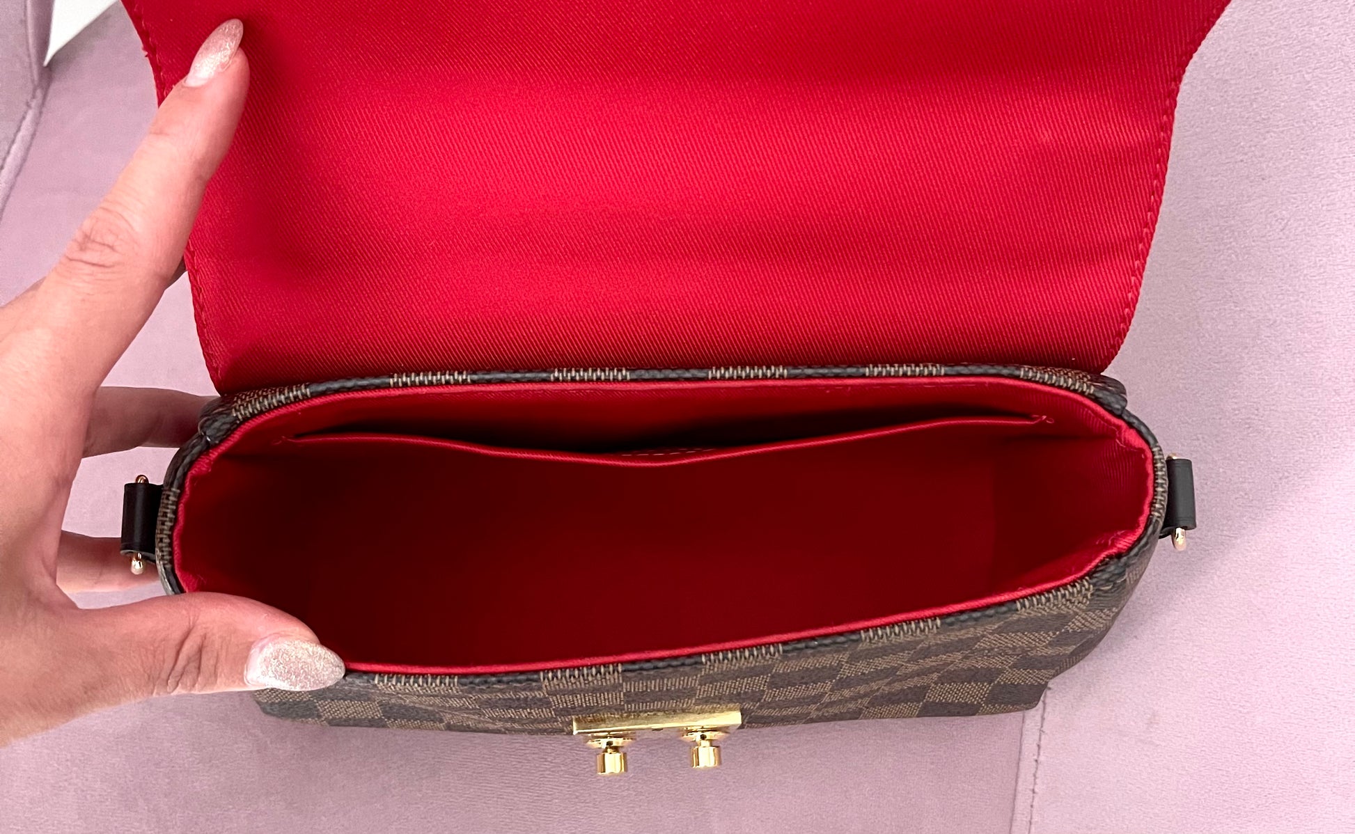 Borsa Croisette Damier Ebène Louis Vuitton