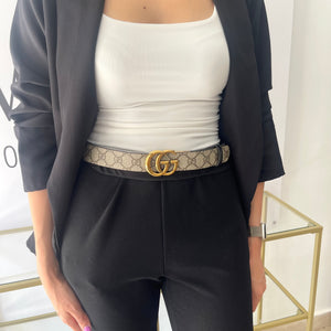 Cintura reversibile GG Marmont Supreme 3 cm Gucci