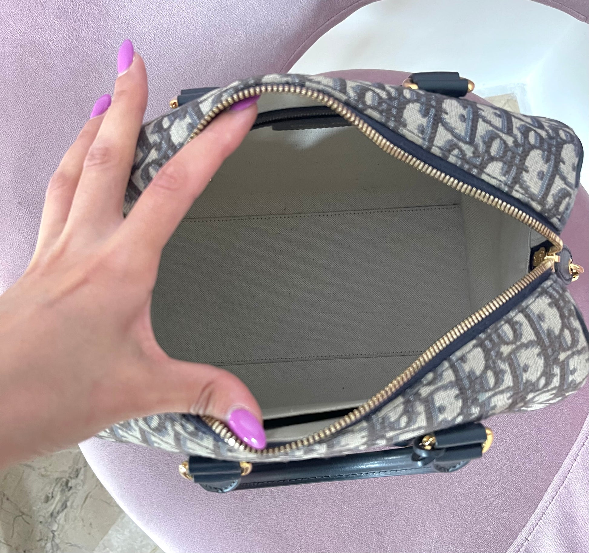 Borsa Dior Grove Jacquard Oblique Christian Dior