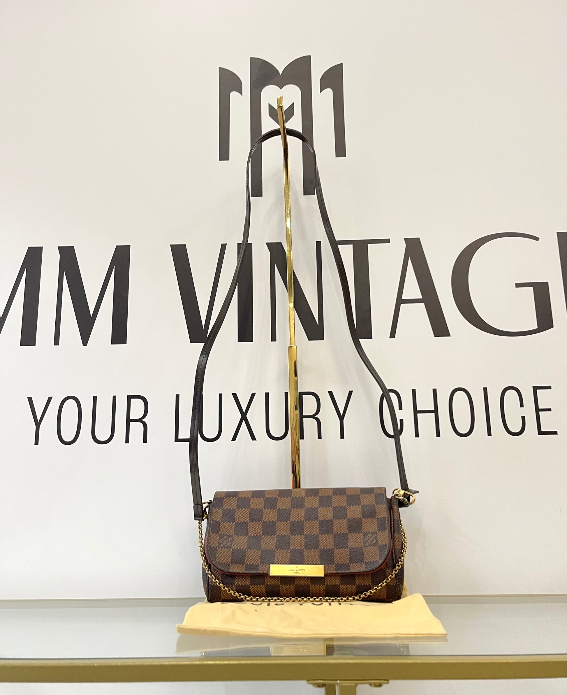 Borsa Favorite PM Damier Ébène Louis Vuitton