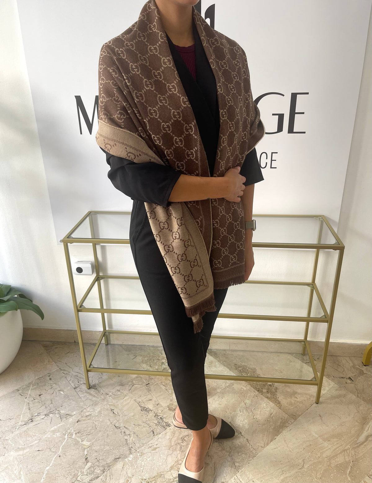 Sciarpa GG Jacquard Gucci