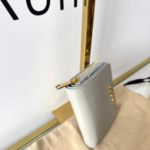 Portafoglio con logo Gucci grigio chiaro