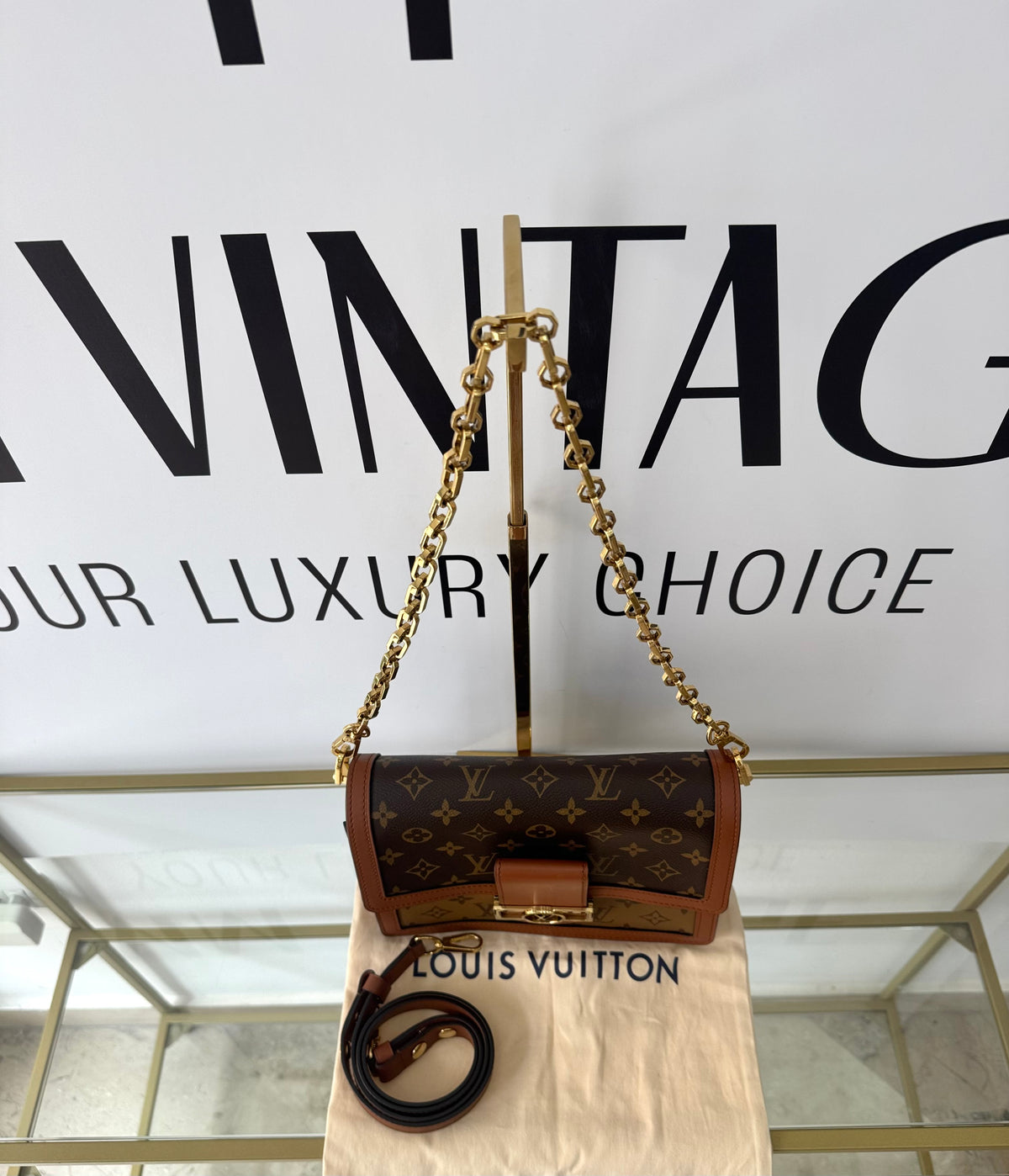 Borsa Dauphine MM Monogram/Monogram Reverse Louis Vuitton