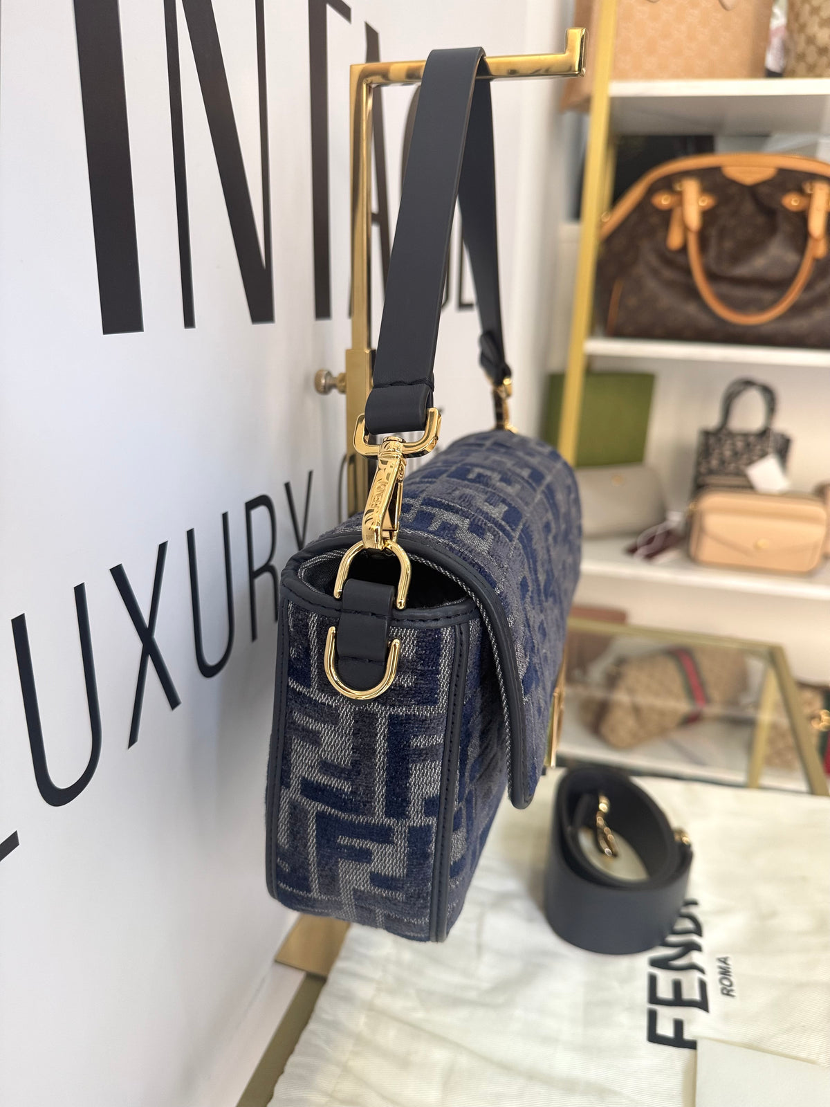 Borsa Baguette FF Fendi