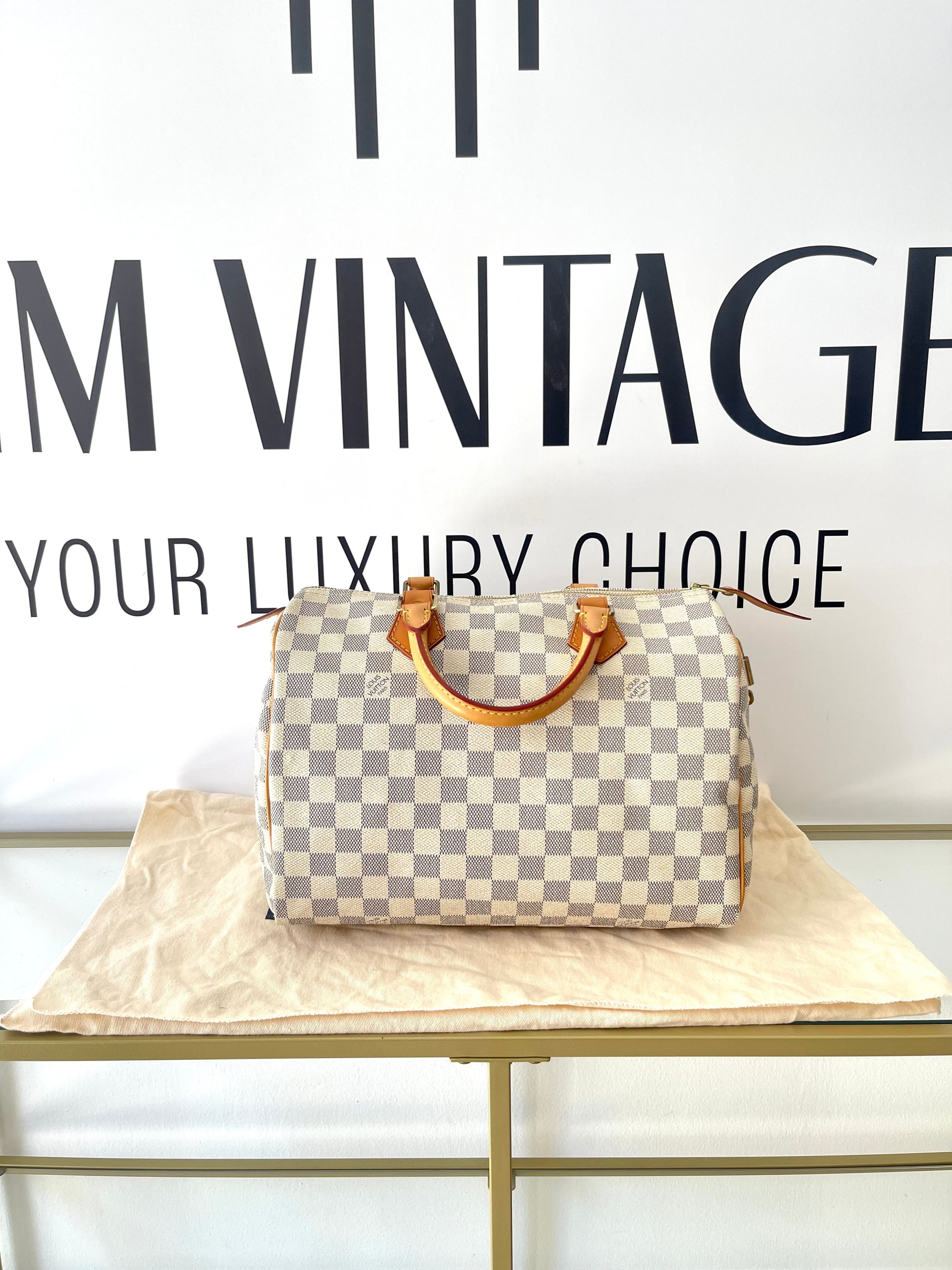 Borsa Speedy 30 Damier Azur Louis Vuitton