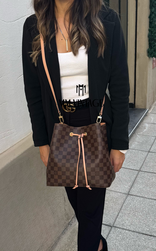 Borsa NéoNoé MM  Damier Ebène Louis Vuitton