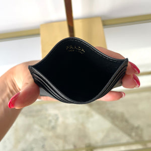 Portacarte in Saffiano Prada nero