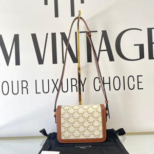 Borsa Teen Triomphe in tela Triomphe Celine