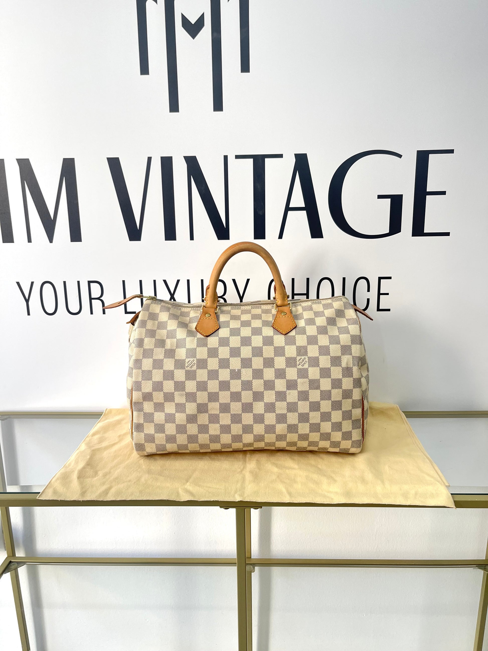 Borsa Speedy 35 Damier Azur Louis Vuitton