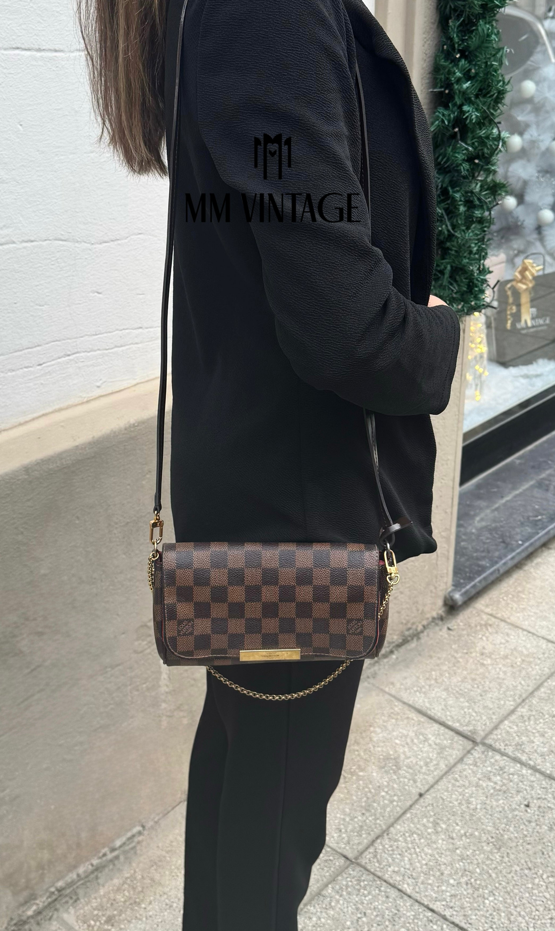 Borsa Favorite PM Damier Ébène Louis Vuitton