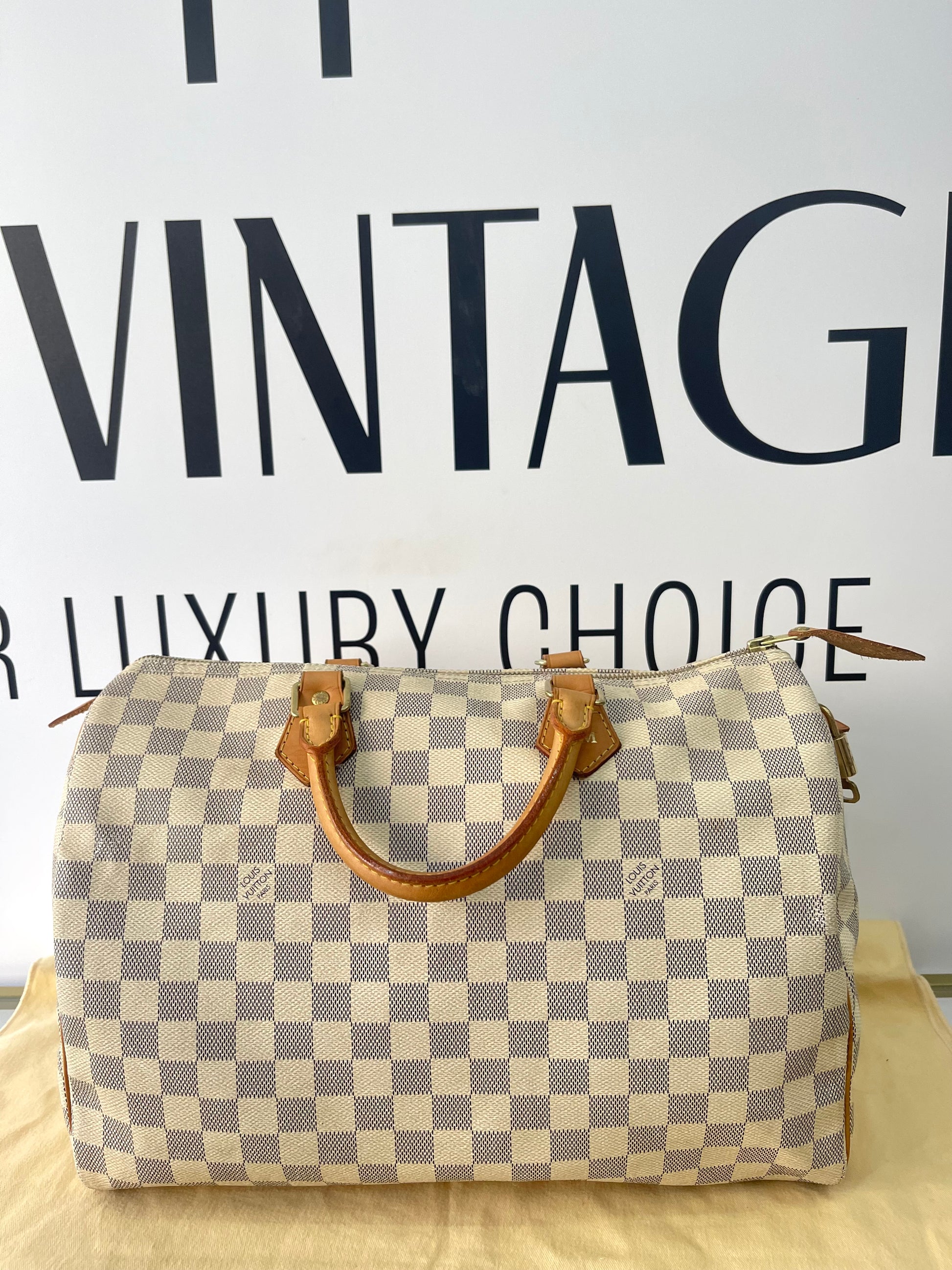 Borsa Speedy 35 Damier Azur Louis Vuitton