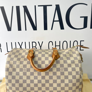 Borsa Speedy 35 Damier Azur Louis Vuitton