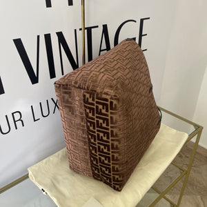 Borsa Zucca Roll reversibile Large Fendi