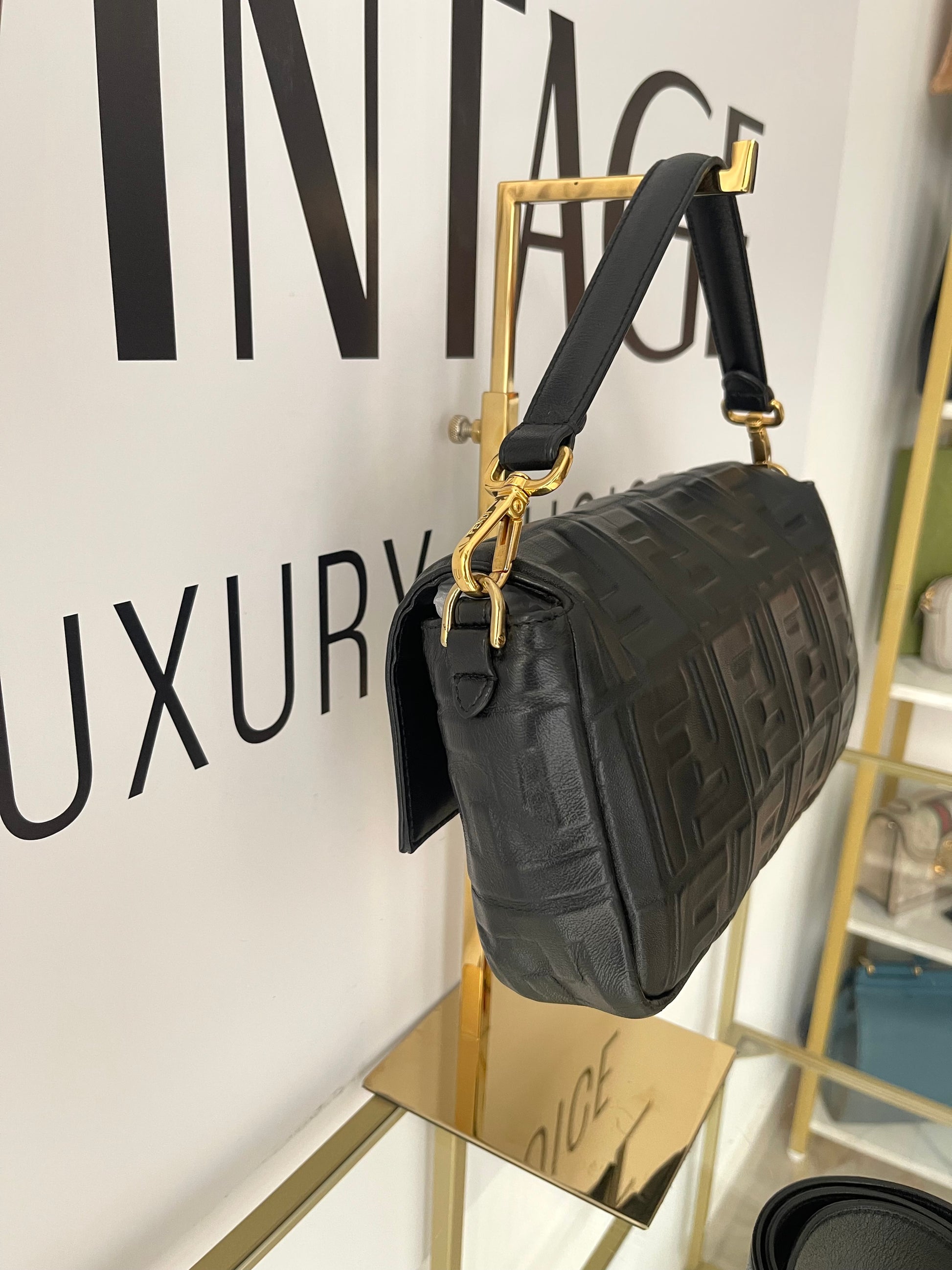Borsa Baguette FF Fendi